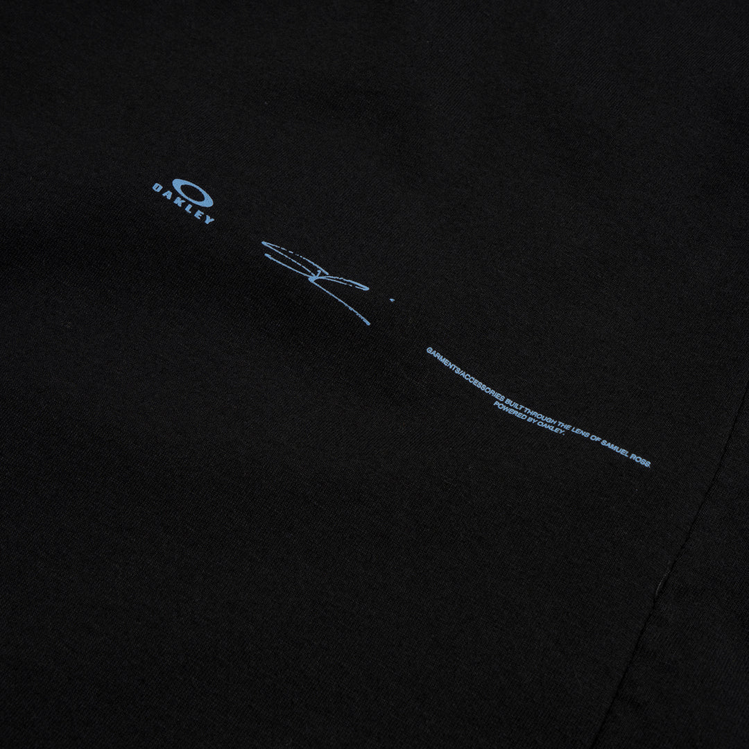OAKLEY by Samuel Ross | Skydiver Zipped L/S T-Shirt Black - Concrete