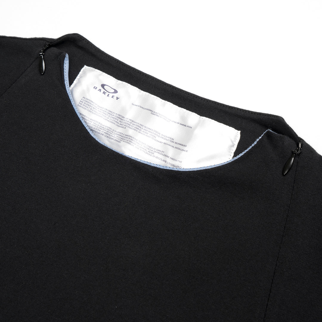 OAKLEY by Samuel Ross | Skydiver Zipped L/S T-Shirt Black - Concrete