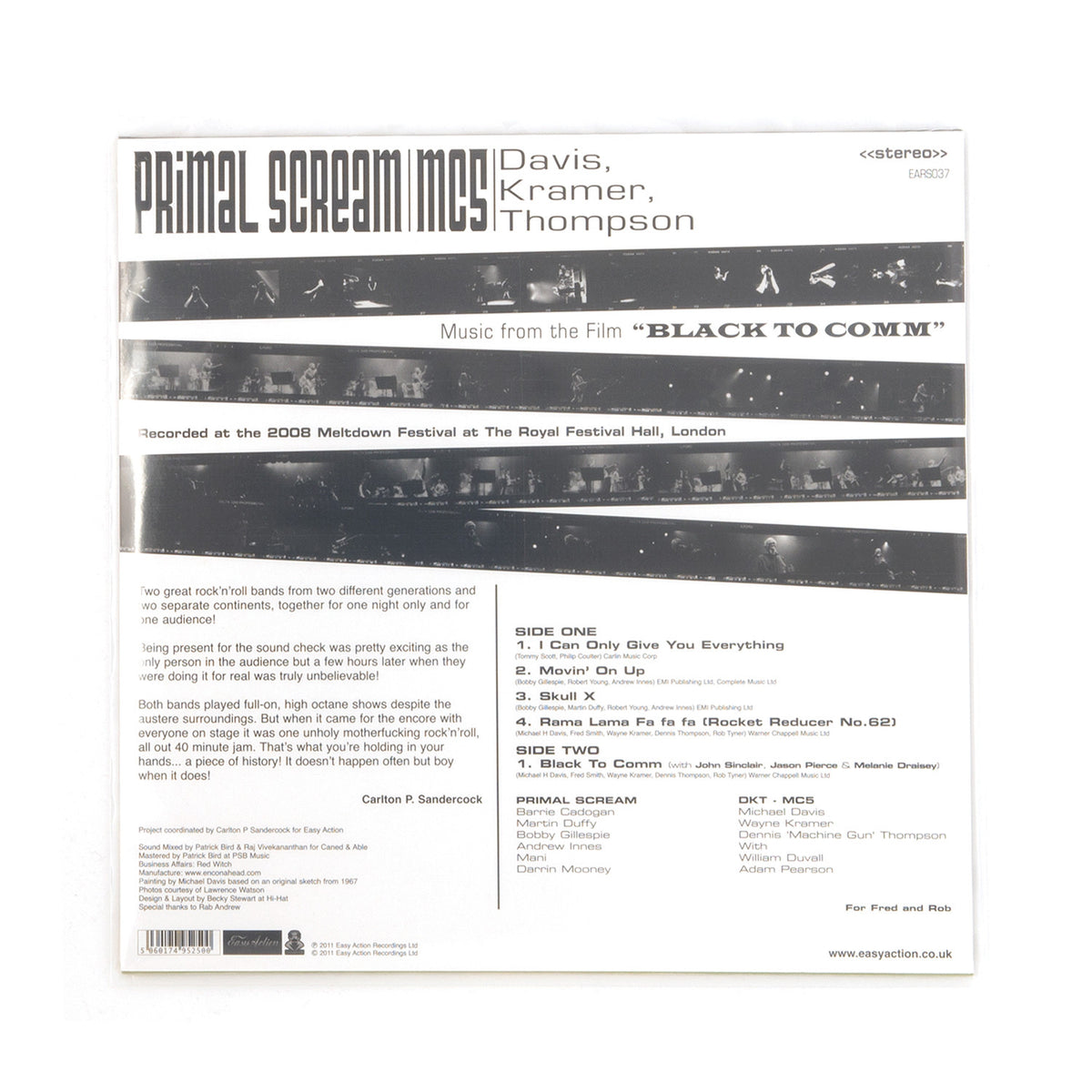 Primal Scream & Mc5 - Black To Comm -Ltd- 1-LP - Concrete