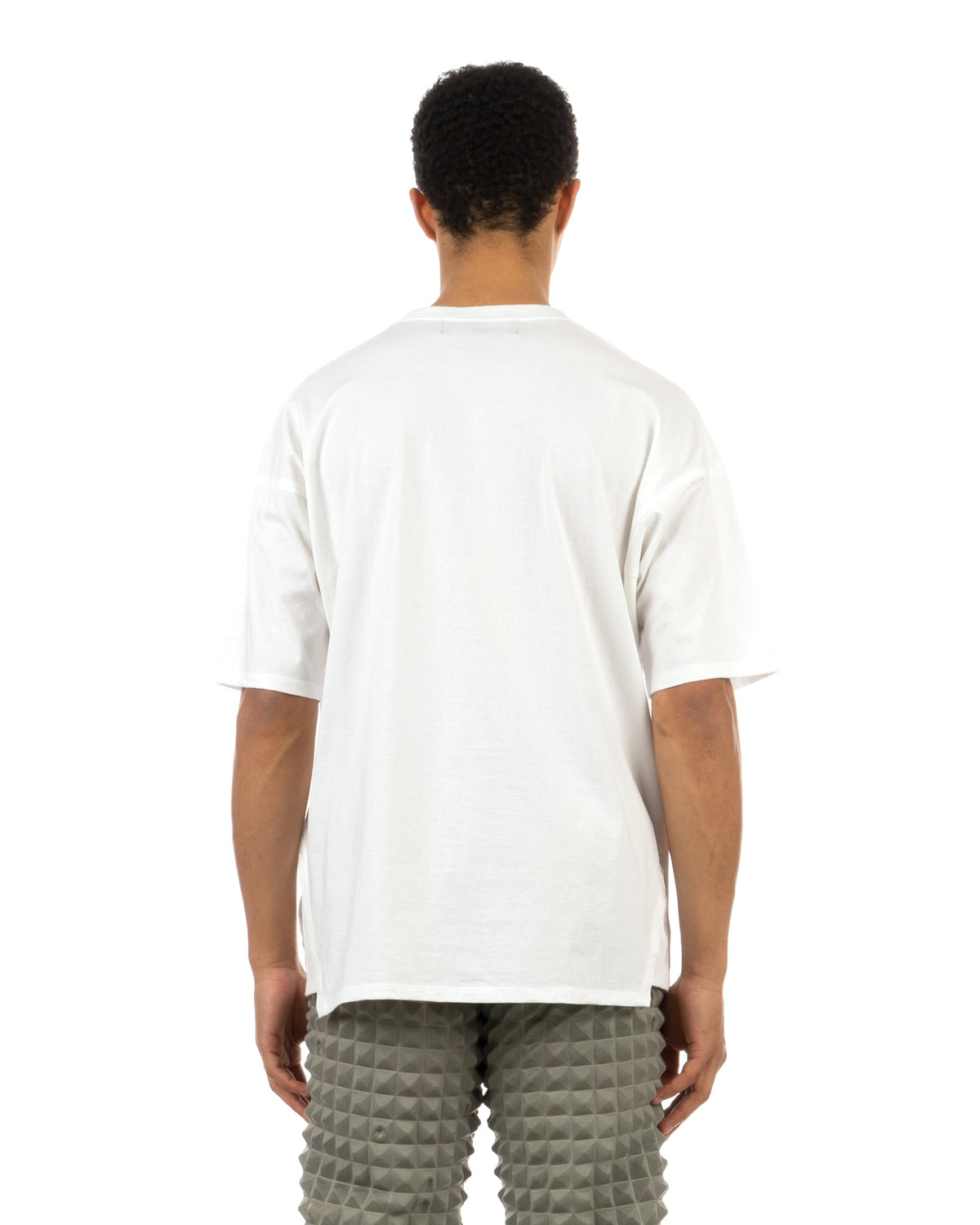 ANREALAGE | Patchwork Prism T-Shirt White - Concrete