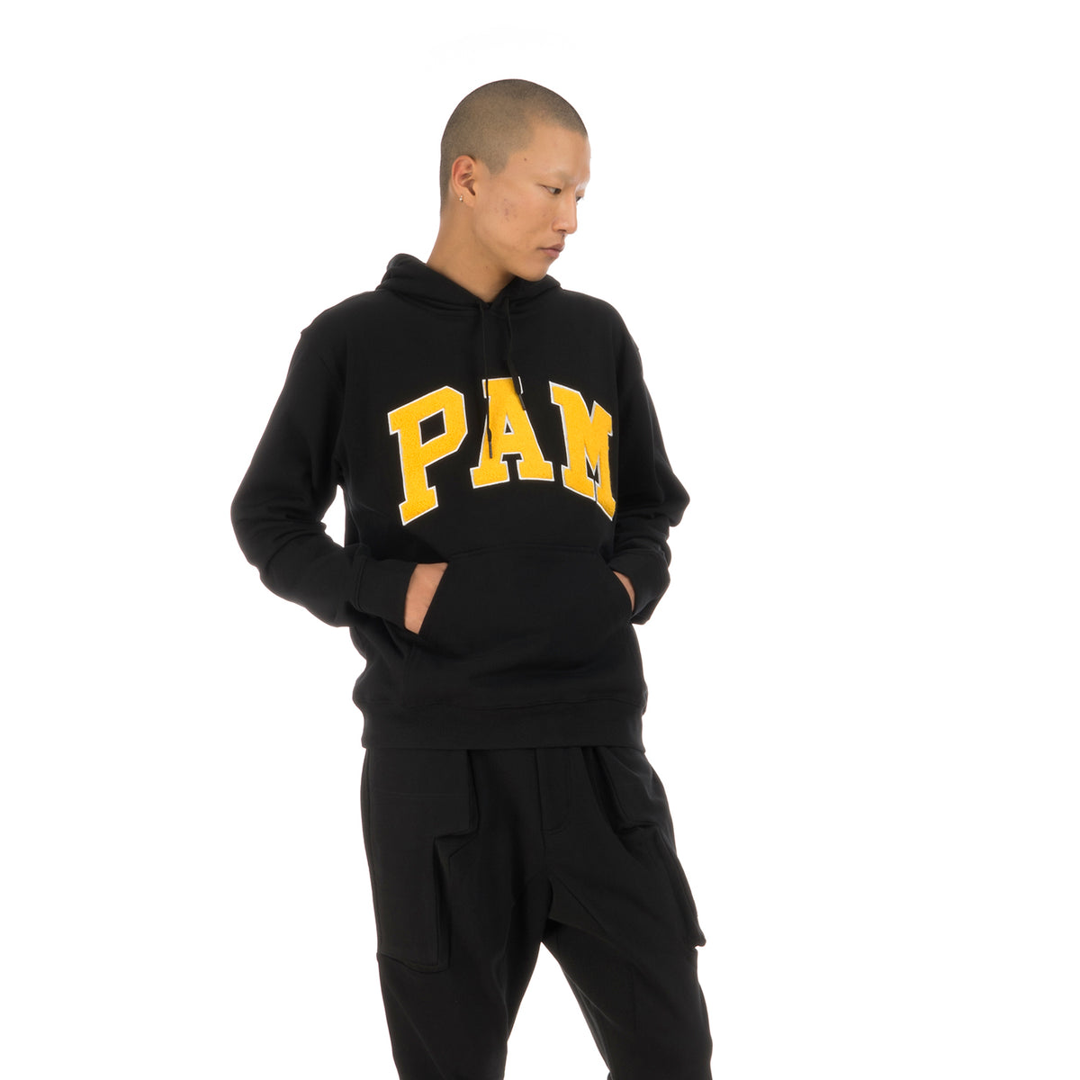 Perks and Mini (P.A.M.) | Mind The P.A.M. Hooded Sweat Black - Concrete