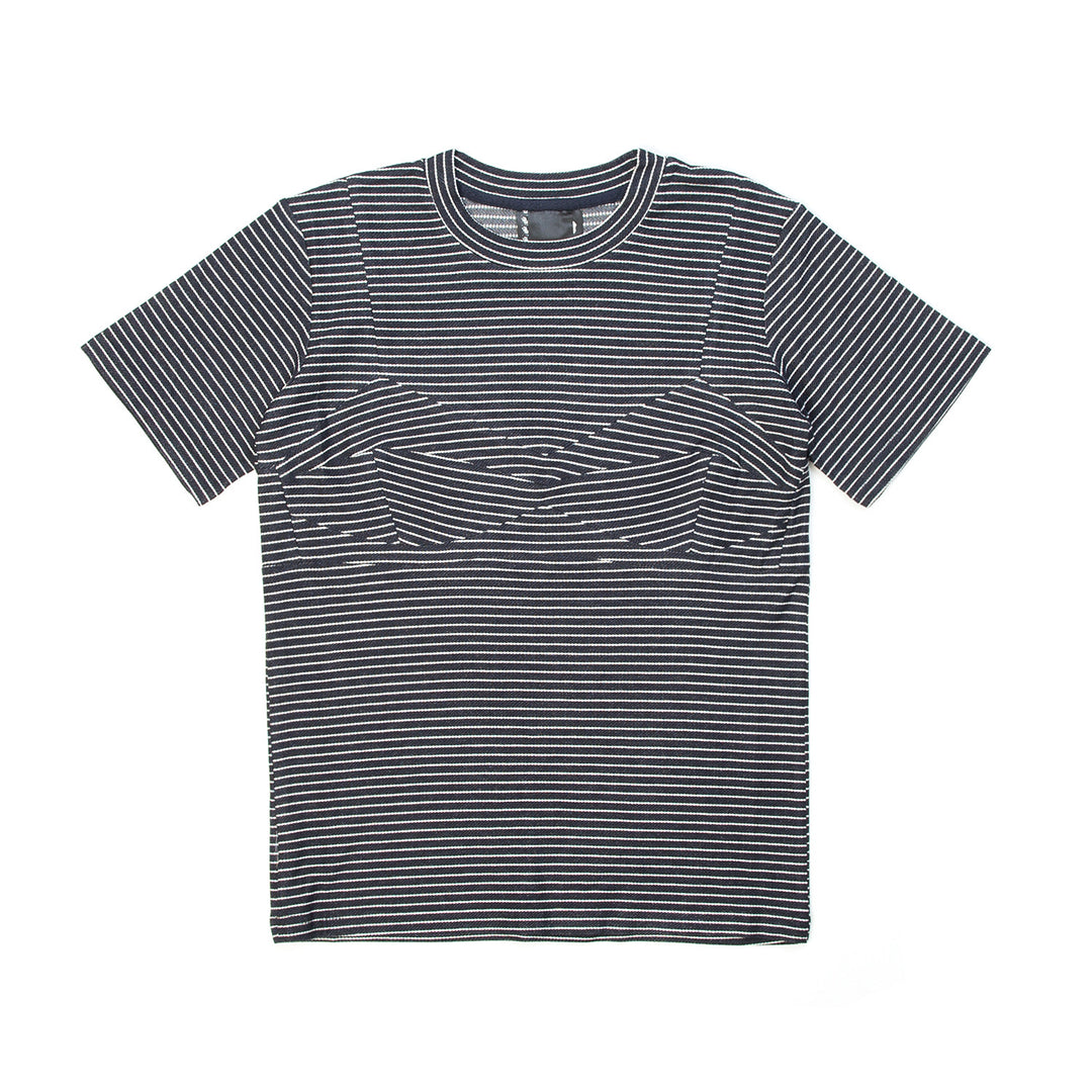 Perks and Mini (P.A.M.) | W Holiday Top Navy Stripe - Concrete