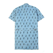 Load image into Gallery viewer, Perks and Mini (P.A.M.) | W Nagovisi Printed Denim Dress Bleach - Concrete