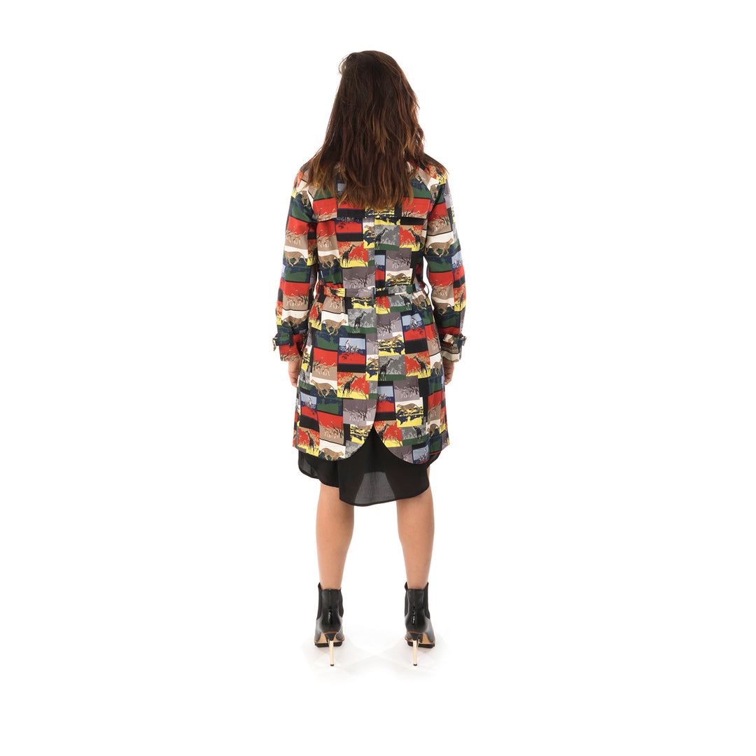 Peter Jensen | W Tina Mac Digital Print Safari - Concrete