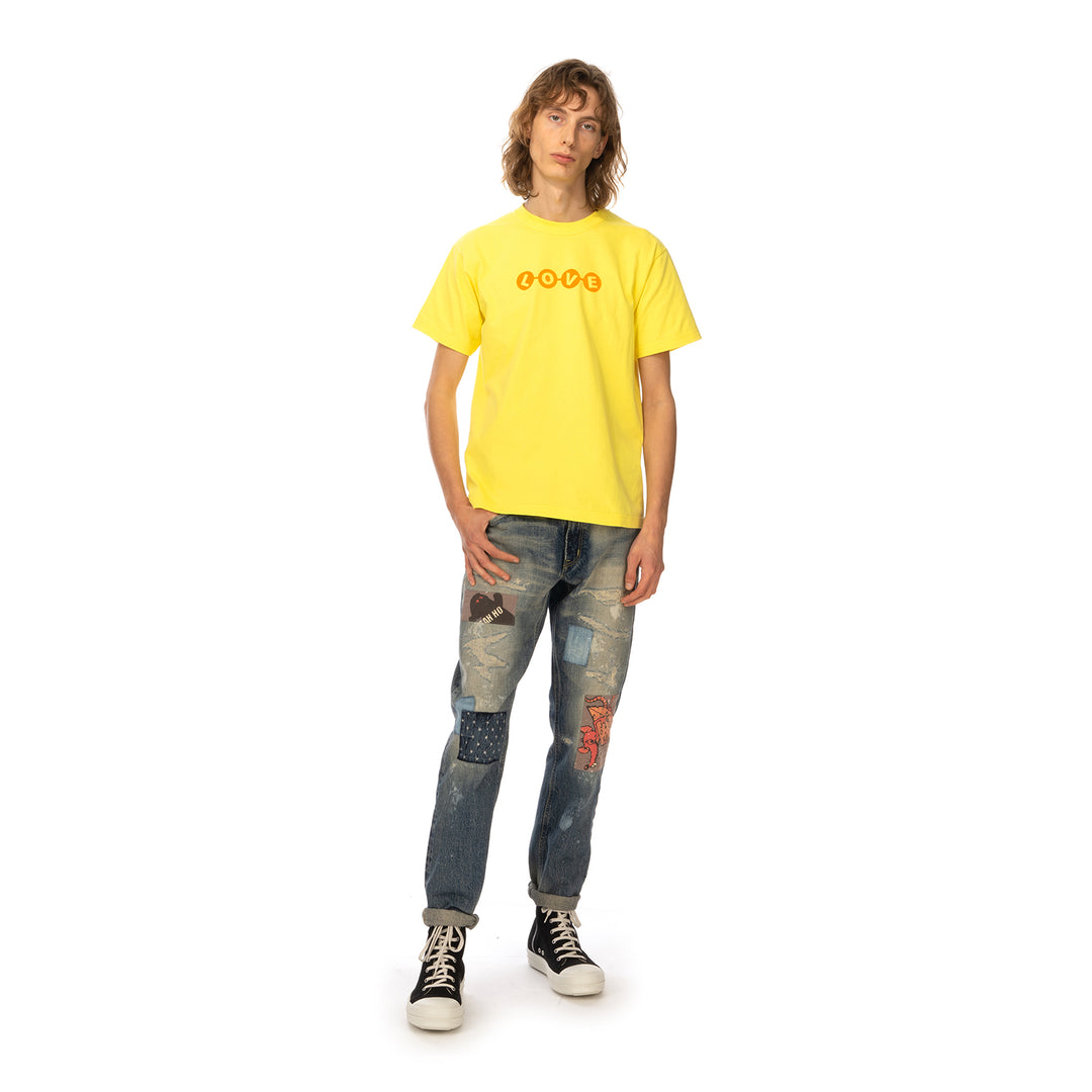 Poggy's Box | Love T-Shirt Yellow - Concrete