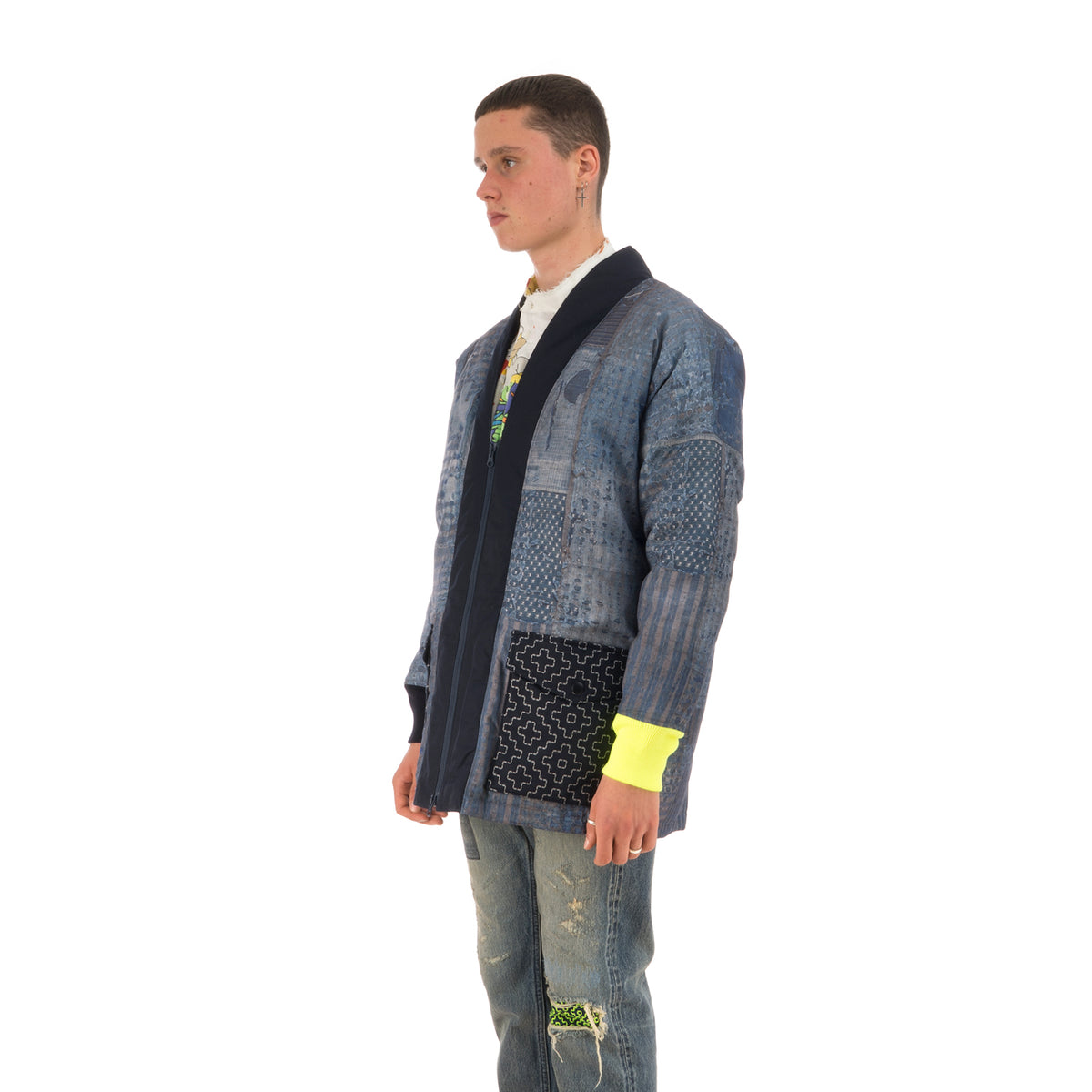 Poggy's Box | x FDMTL Boro Down Jacket Neon Boro - Concrete