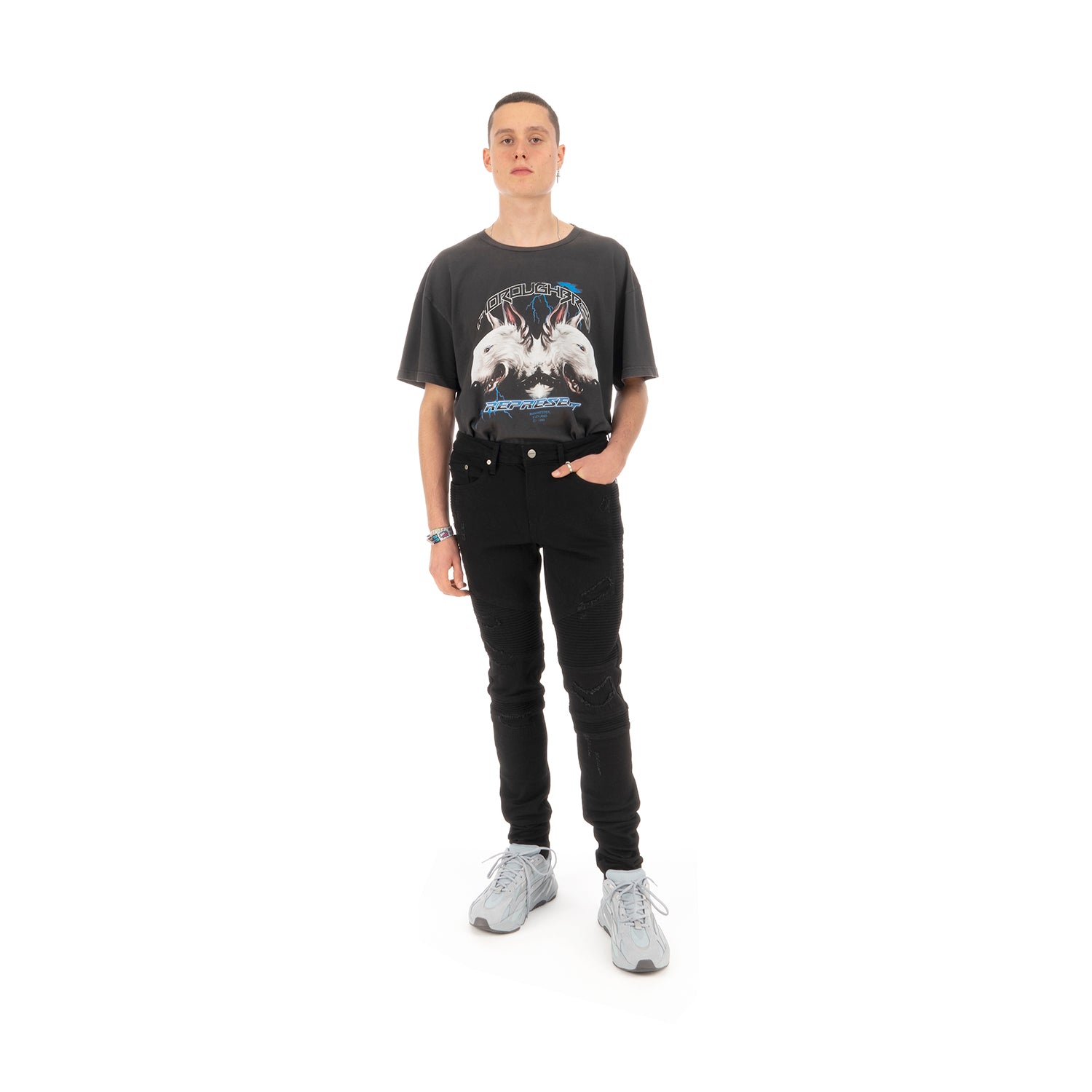 REPRESENT Biker Denim Vintage Black