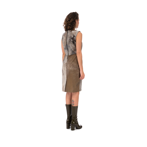 Christopher Raeburn Women's Panelled Fitted Dress Grey - Concrete