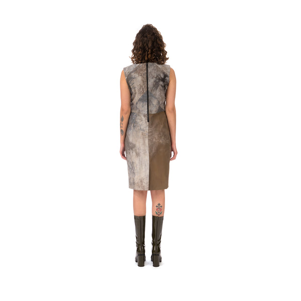 Christopher Raeburn Women's Panelled Fitted Dress Grey - Concrete
