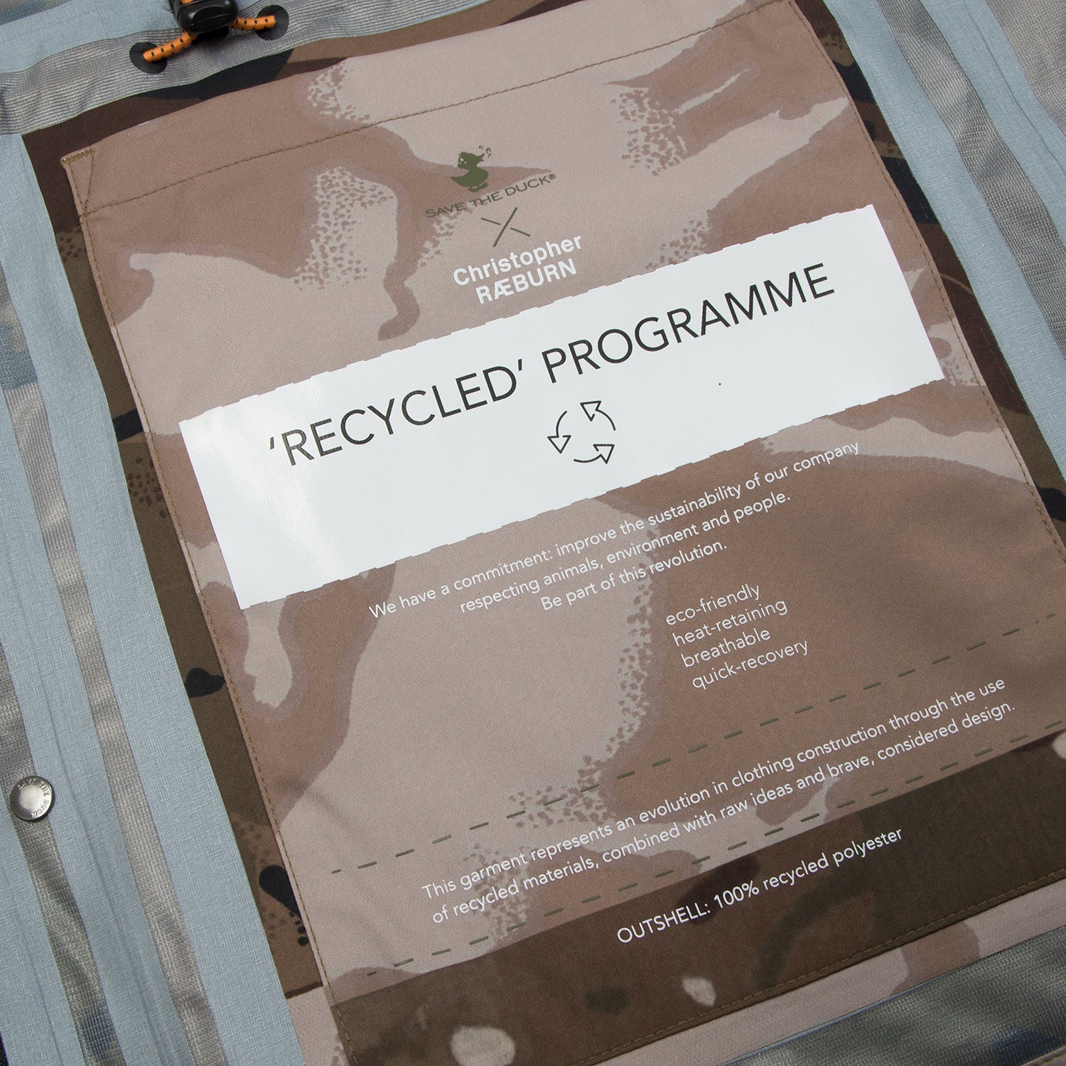 ジャケット・アウター Christopher Raeburn x Save The Duck jkt Christopher Raeburn | x Save The Duck Woven Coat Black | Concrete