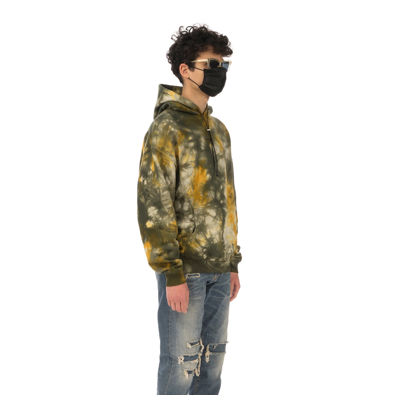 Yellow tie sale dye hoodie