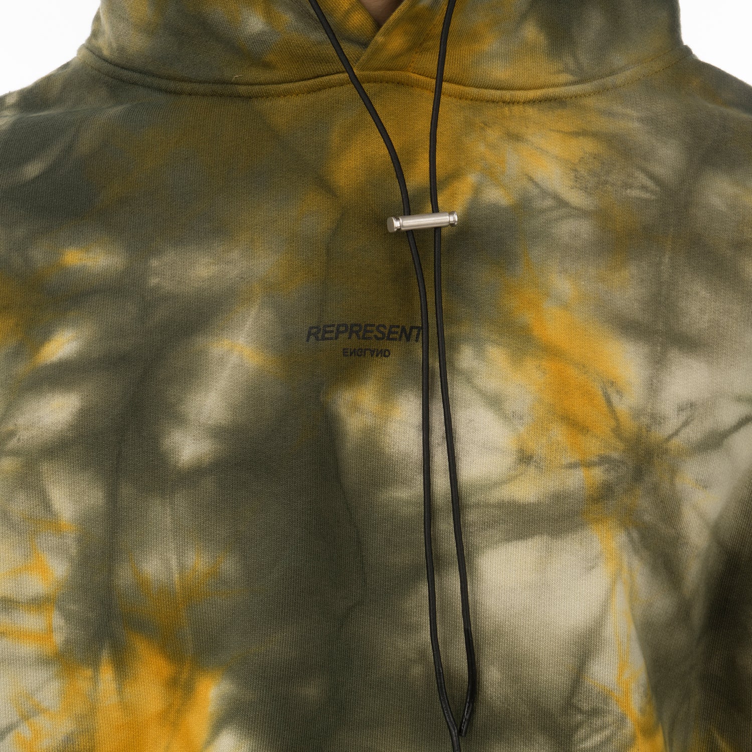 REPRESENT | Logo Hoodie Yellow Tie Dye | Concrete