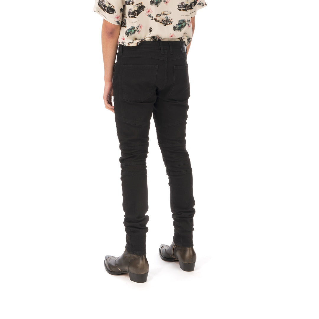 REPRESENT | Biker Denim Black - Concrete