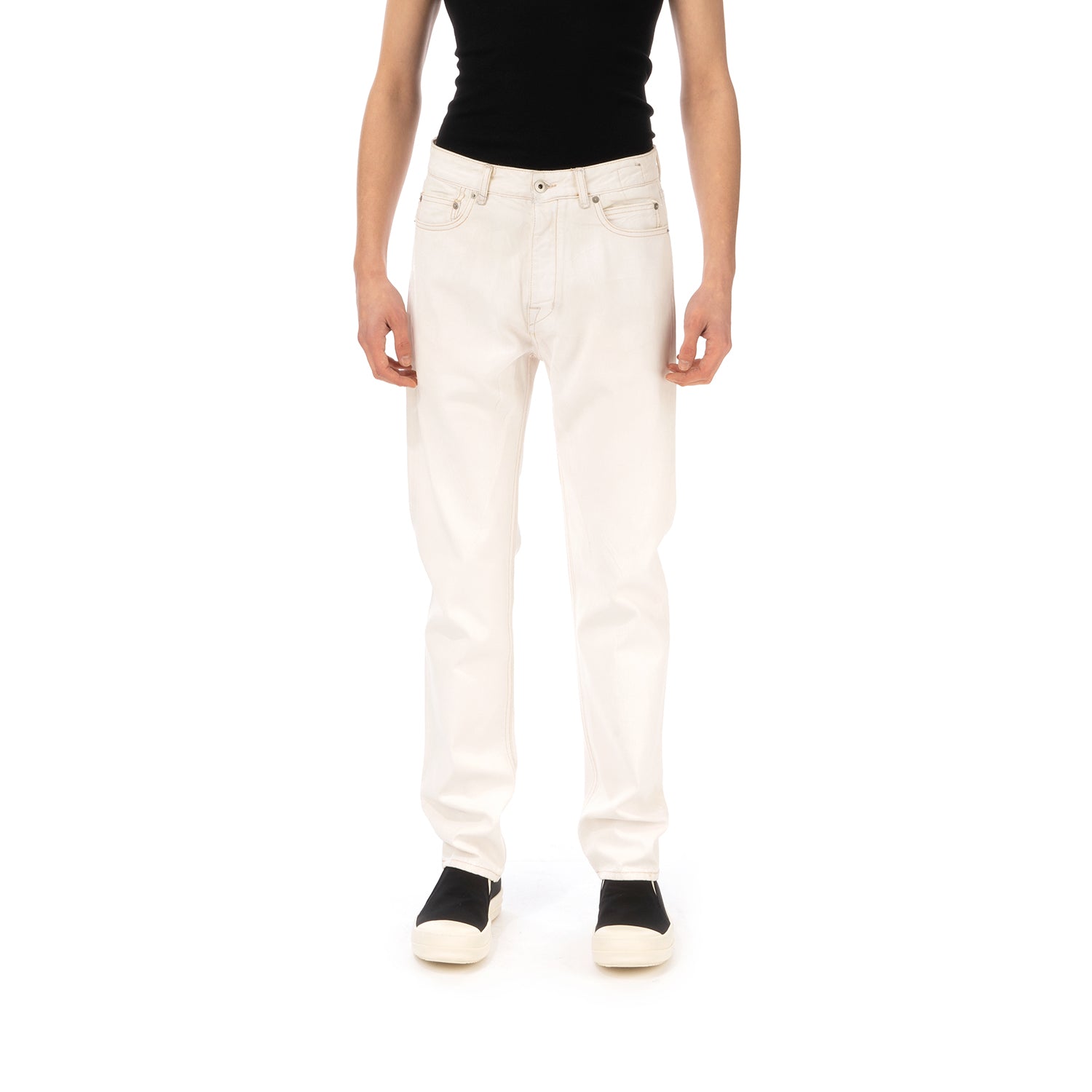 DRKSHDW by Rick Owens | Torrance Cut Pants White Wax | Concrete