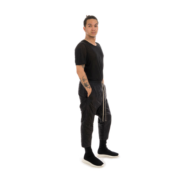 DRKSHDW by Rick Owens Padded Cropped Pants Black - Concrete