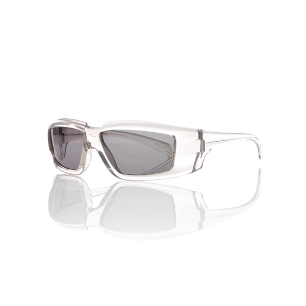 Rick Owens | Sunglasses Rick Transparent Temple / Black Lens - Concrete