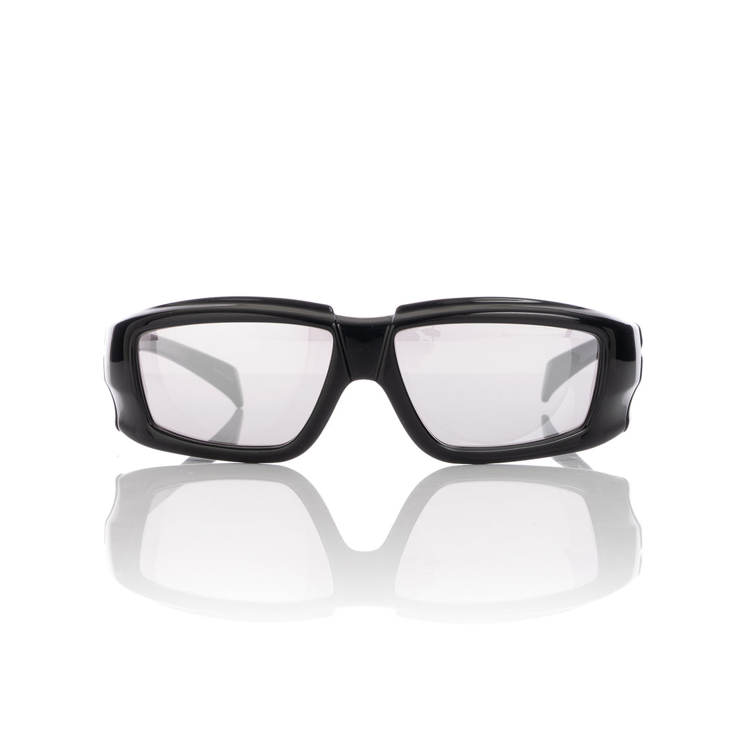 Rick Owens | Sunglasses Rick Black Temple / Silver Lens - Concrete