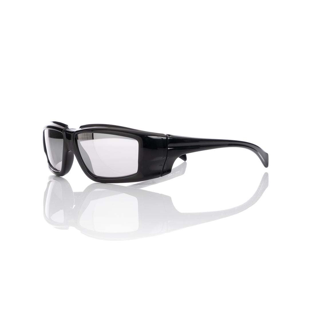 Rick Owens | Sunglasses Rick Black Temple / Silver Lens - Concrete