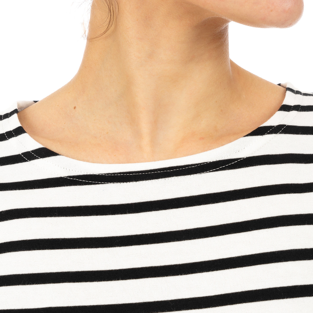 SELF CINEMA | W Breton White / Black Stripe - Concrete