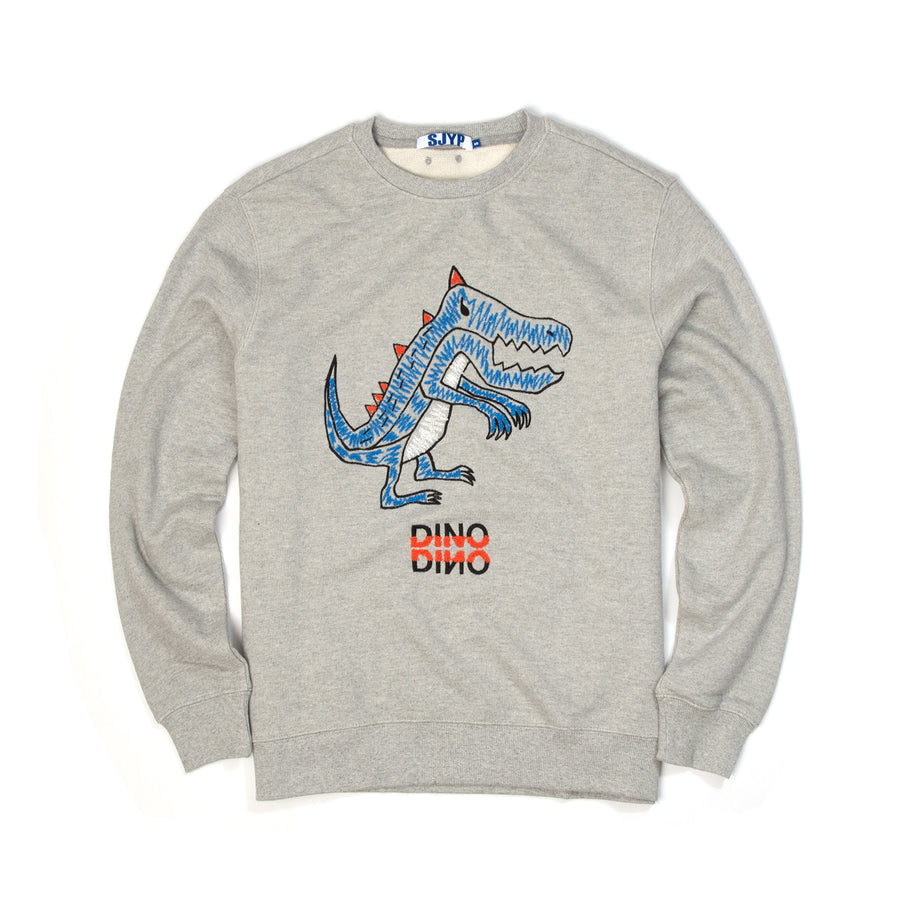 SJYP | Dino Sweatshirt Grey - Concrete