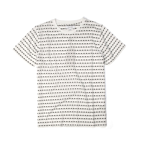 Soulland | Fernell Jacquard T-Shirt White - Concrete