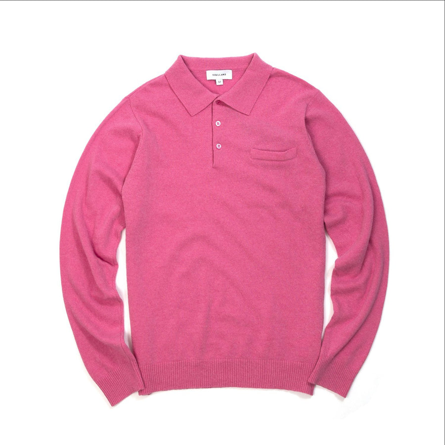Soulland | Man Polo Sweater Dusty Pink - Concrete