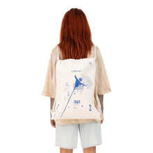 Load image into Gallery viewer, TTSWTRS | &#39;Gzhel&#39; Knapsack Bag White - Concrete
