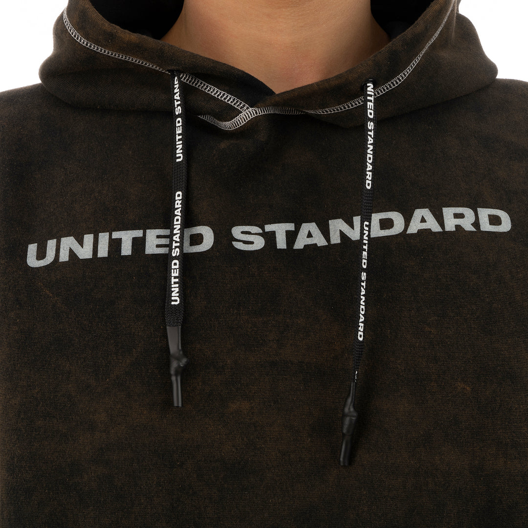 United Standard | Logo Acid Hoodie Black - Concrete