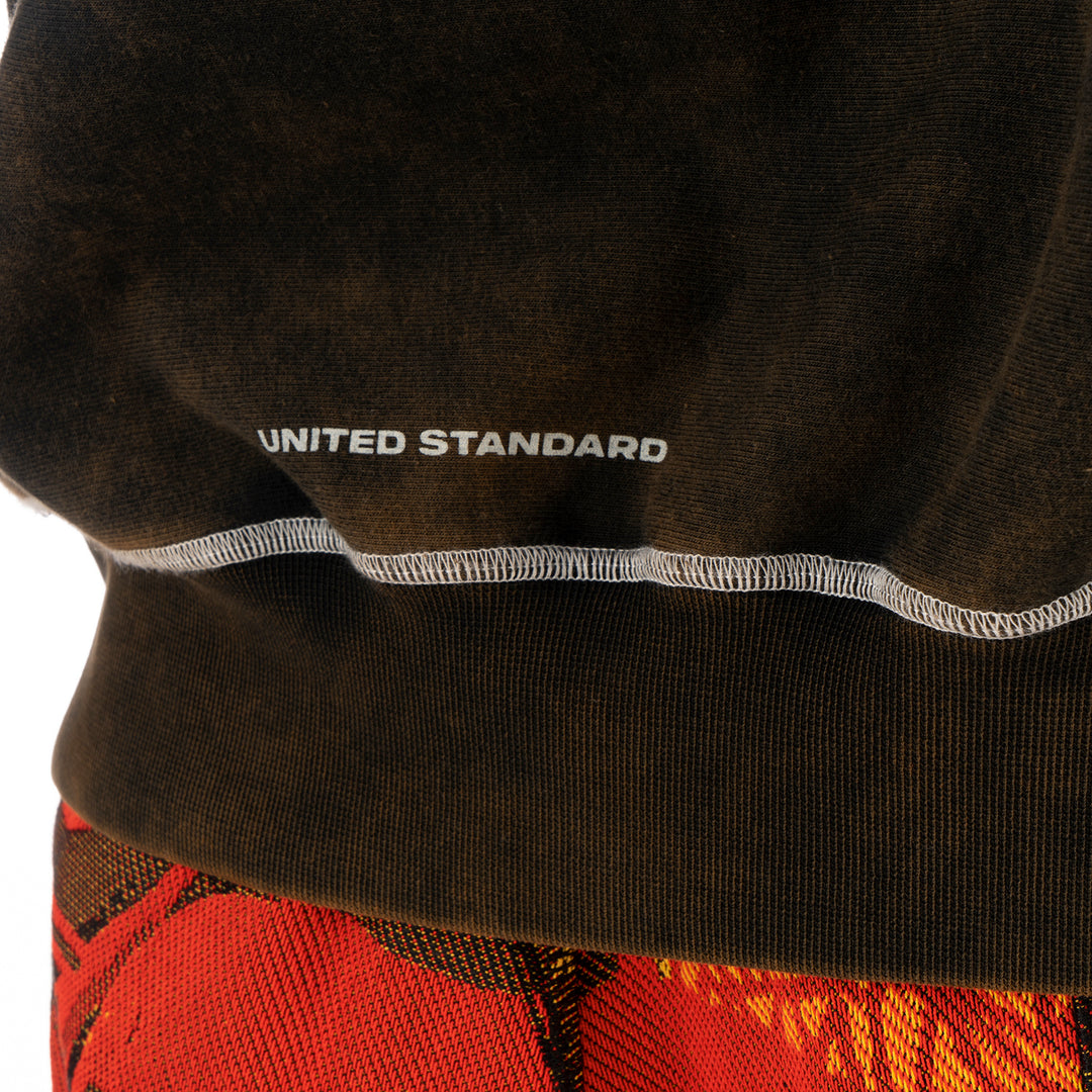 United Standard | Logo Acid Hoodie Black - Concrete