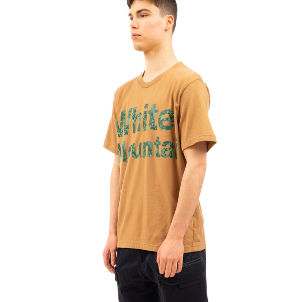 White Mountaineering | Tie-Dye Logo Printed T-Shirt Beige - Concrete
