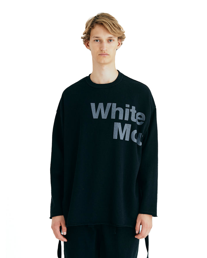 White Mountaineering | Leather-Like Pullover Black - Concrete