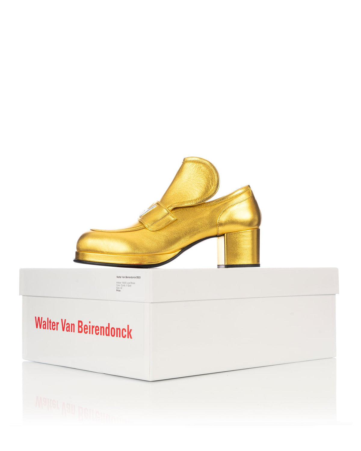 Walter Van Beirendonck | Love Shoes Gold - Concrete