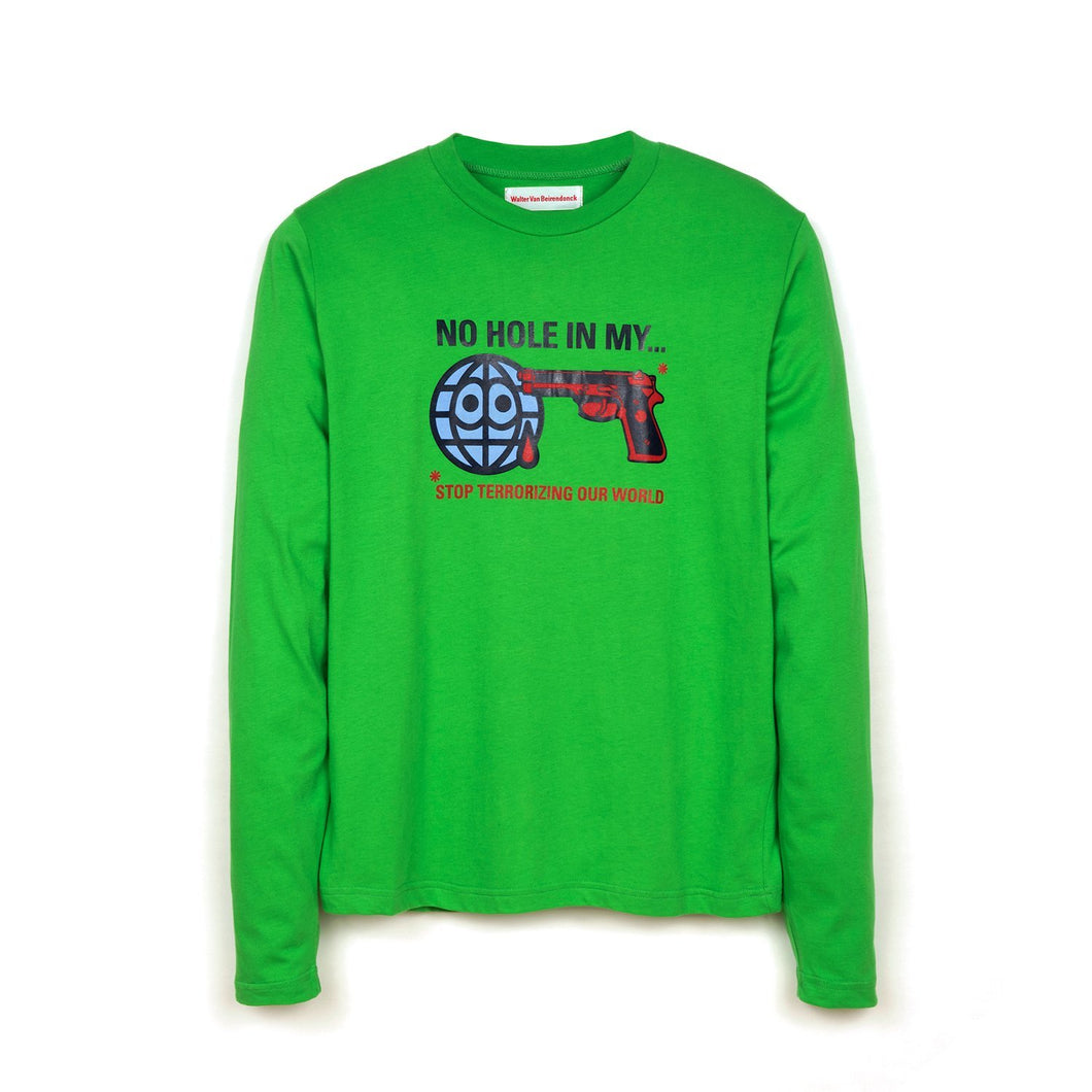 Walter Van Beirendonck | Gun T-Shirt Long Sleeve Green - Concrete