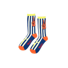 Load image into Gallery viewer, Walter Van Beirendonck W-Peace Socks comb.II Blue - Concrete