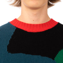 Load image into Gallery viewer, Walter Van Beirendonck | Demand Freedom Collared Knitted Crew Black - Concrete