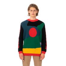 Load image into Gallery viewer, Walter Van Beirendonck | Demand Freedom Collared Knitted Crew Black - Concrete