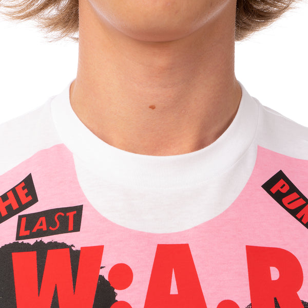 Walter Van Beirendonck | Last Punk T-Shirt White - Pink Print - Concrete