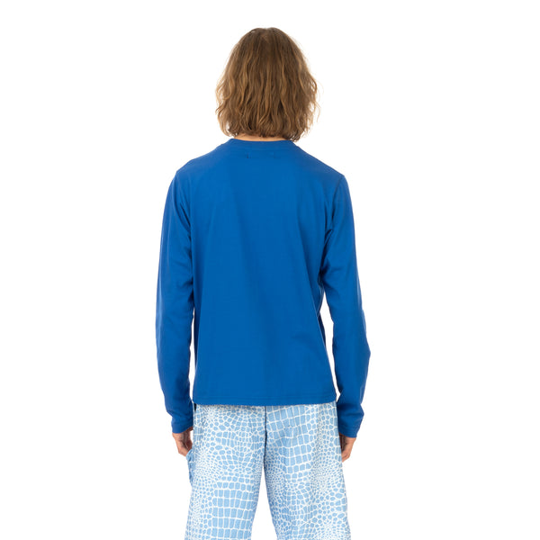 Walter Van Beirendonck | Gun T-Shirt Long Sleeve Blue - Concrete
