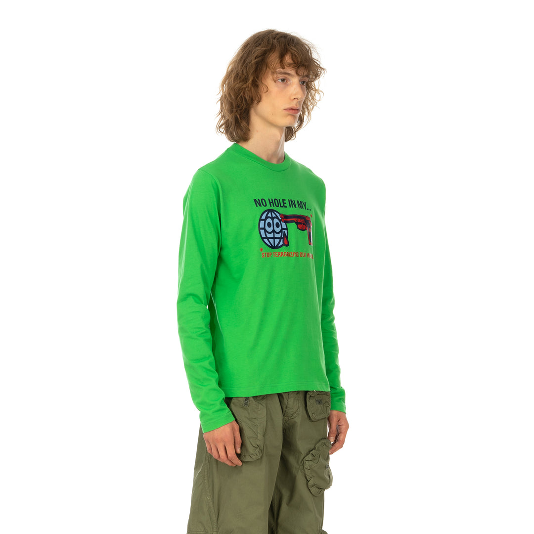 Walter Van Beirendonck | Gun T-Shirt Long Sleeve Green - Concrete