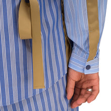 Load image into Gallery viewer, White Mountaineering | Striped Broad Taped Shirt Blue - Concrete