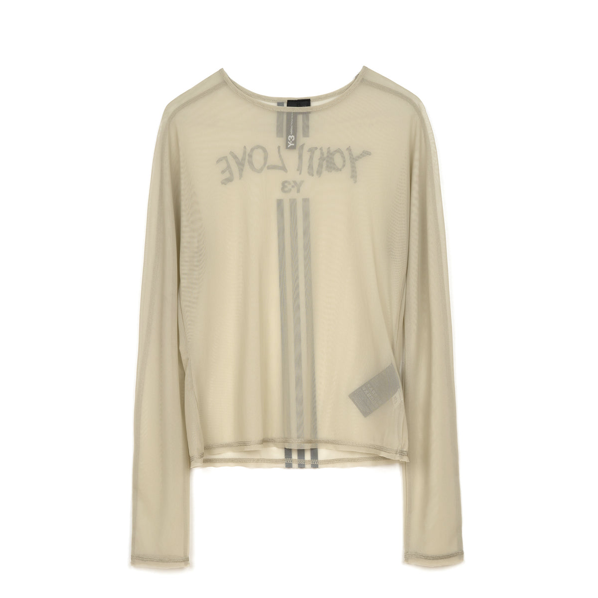 adidas Y-3 | W Yohji Love Mesh L/S T-Shirt Salty Champagne - DY7148 - Concrete
