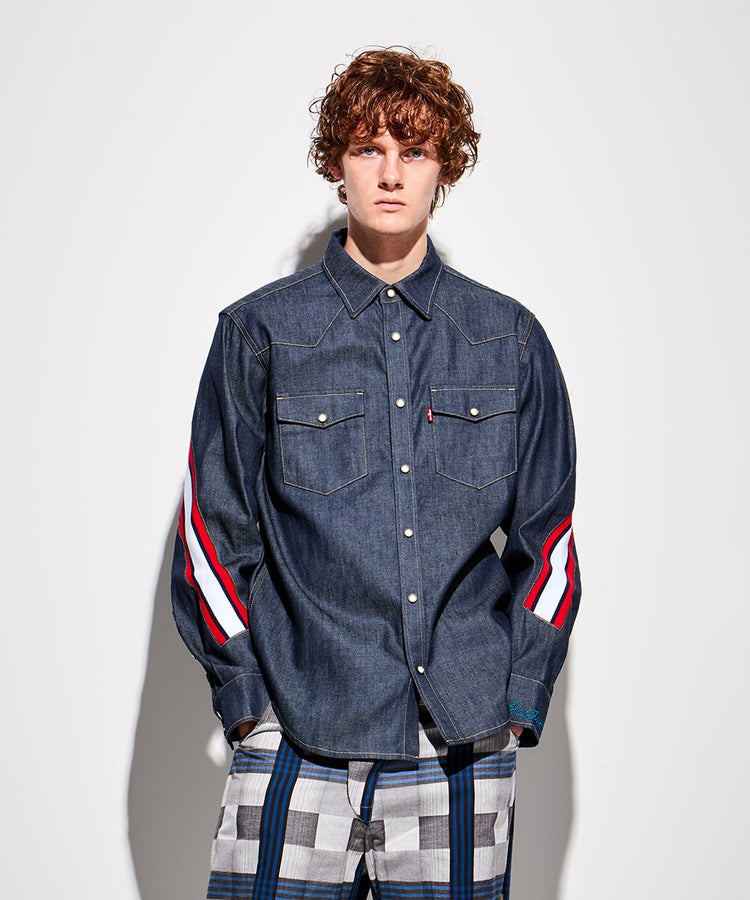 FACETASM | x LEVI'S® Sawtooth Western Shirt Denim - Concrete
