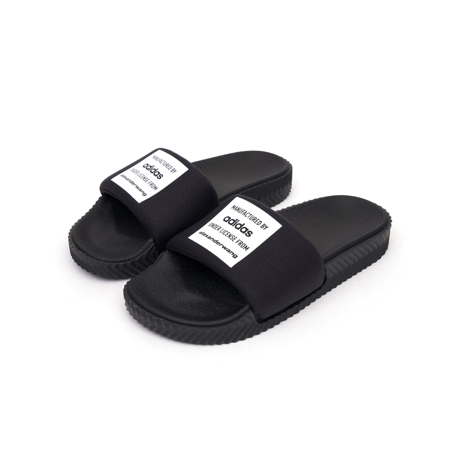 adidas by Alexander Wang AW Adilette Lycra Black Concrete