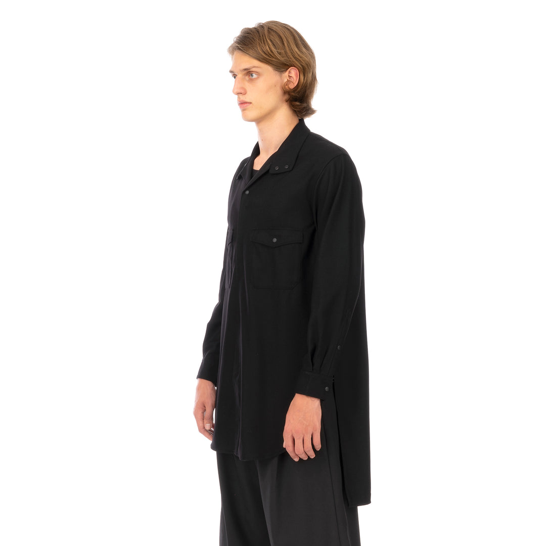 adidas Y-3 | M Classic Wool Flannel Shirt Black - GK4572 - Concrete