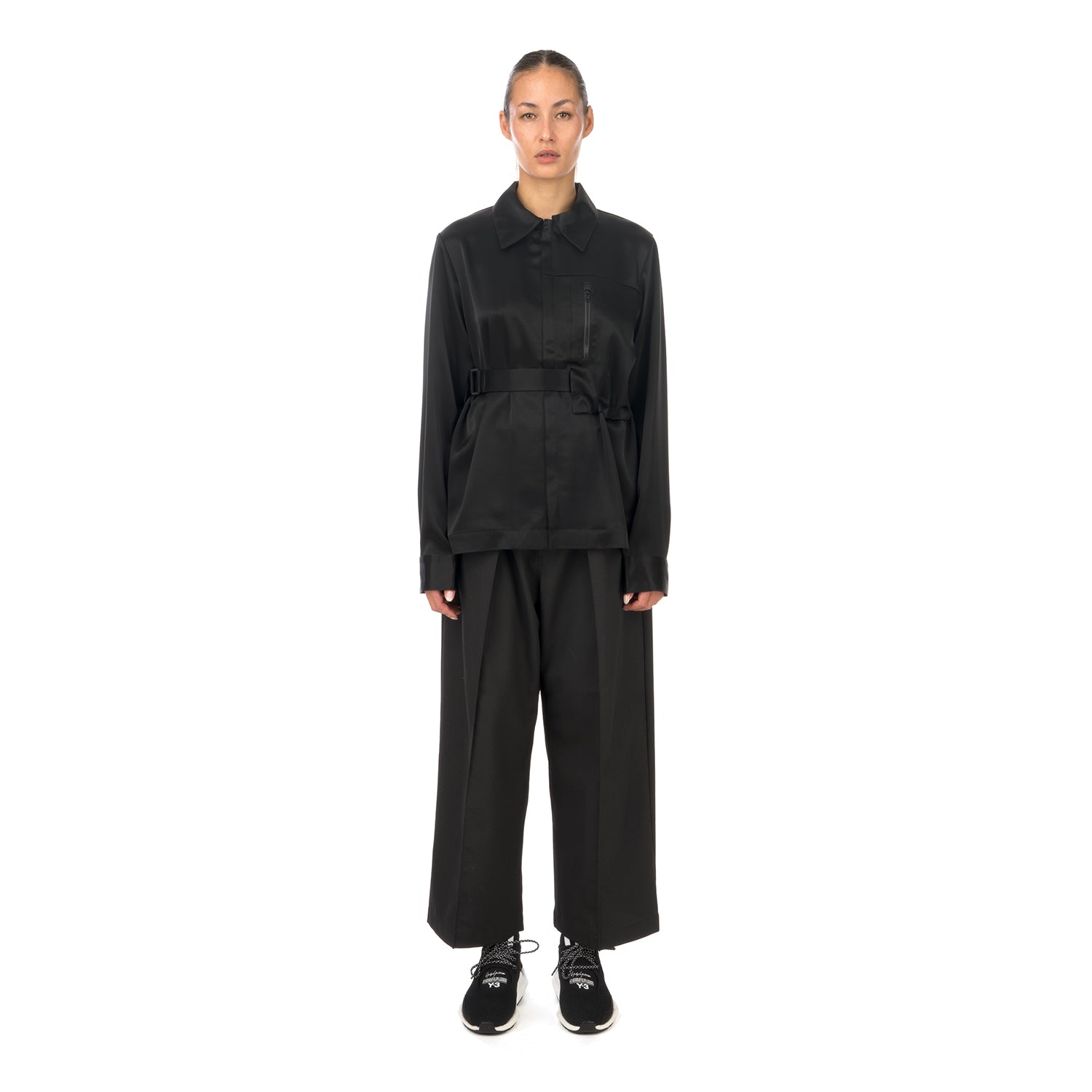 adidas Y-3 | W CH3 Tech Silk Shirt Black - GK4835 | Concrete