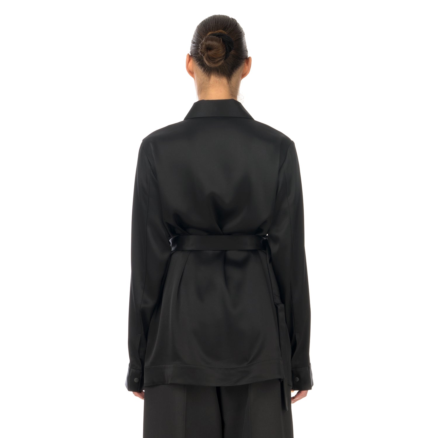 Y-3 / 20AW/W CH3 TECH SILK SHIRT/長袖シャツ/M/--/BLK/GK4836 adidas Y-3 | W CH3 Tech Silk Shirt Black - GK4835 | Concrete