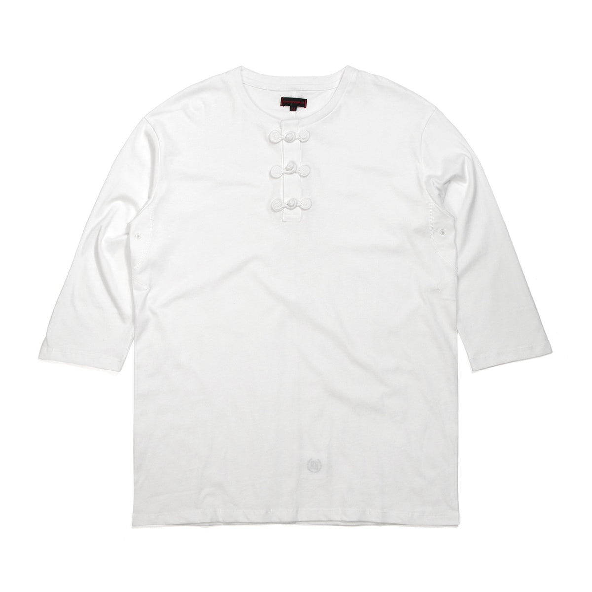 CLOT | Chinese Henley 3/4 Tee White - Concrete