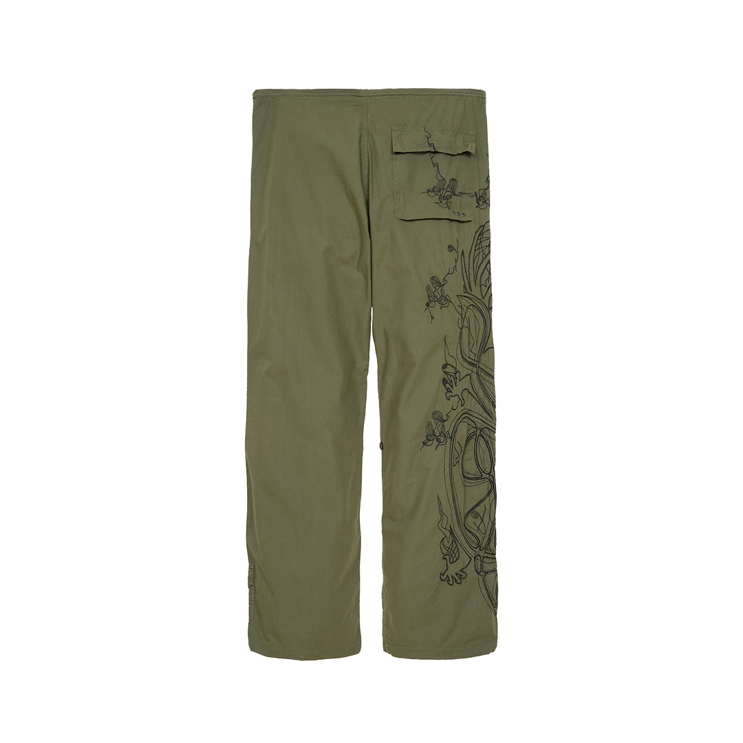Maharishi Original Snopants Purple Haze Embroidery Summer Olive - Concrete