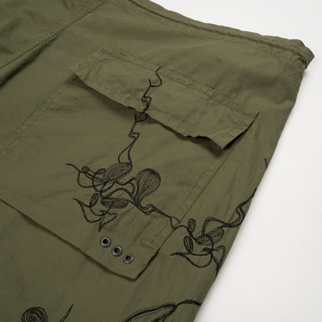 Maharishi Original Snopants Purple Haze Embroidery Summer Olive - Concrete