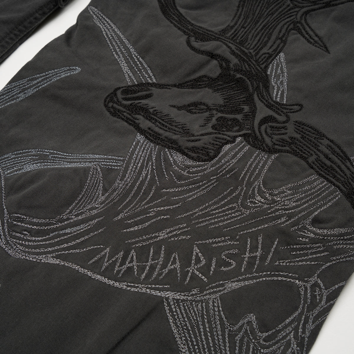 Maharishi Original Snopants Charcoal The Hunted Embroidery - Concrete